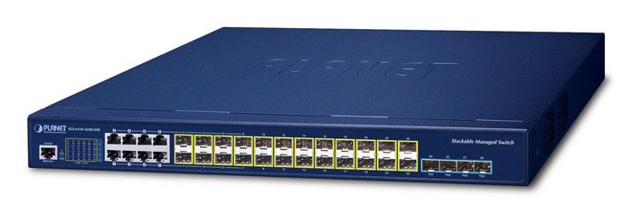 Planet SGS-6310-16S8C4XR Switch de réseau administrable de niveau 3 avec 16 ports SFP, 8 ports Gigabit et 4 ports 10G SFP+ Planet SGS-6310-16S8C4XR Switch de réseau administrable de niveau 3 avec 16 ports SFP, 8 ports Gigabit et 4 ports 10G SFP+