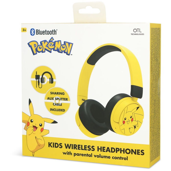 Bitty Boomers Casque Bluetooth Pikachu Pokémon Yellow Bitty Boomers Casque Bluetooth Pikachu Pokémon Yellow