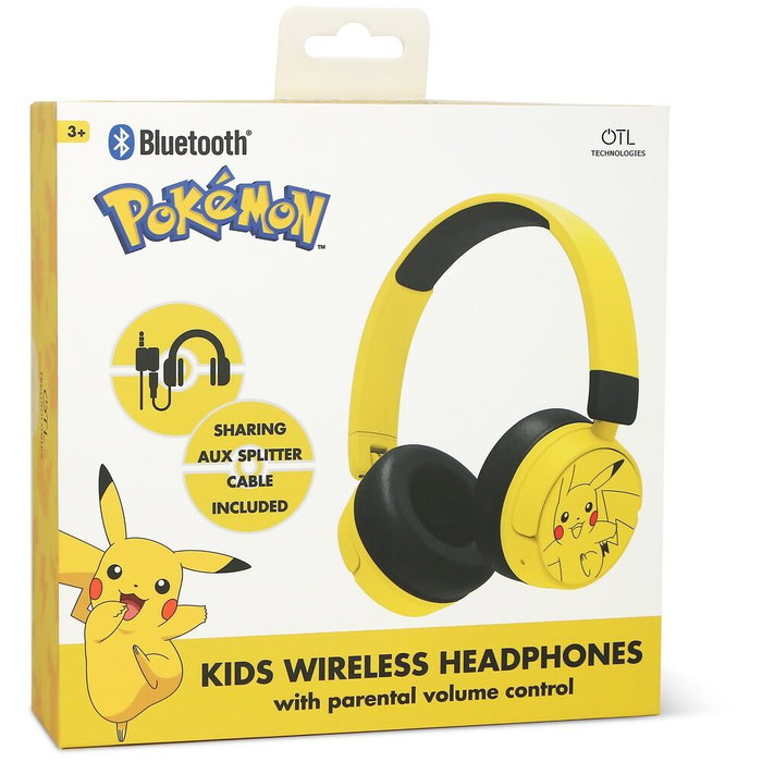Bitty Boomers Casque Bluetooth Pikachu Pokémon Yellow Bitty Boomers Casque Bluetooth Pikachu Pokémon Yellow