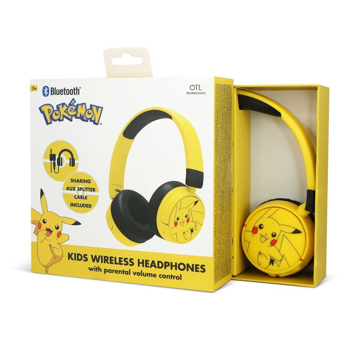 Bitty Boomers Casque Bluetooth Pikachu Pokémon Yellow Bitty Boomers Casque Bluetooth Pikachu Pokémon Yellow