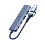 Câble USB CoolBox COO-HUB-C-CCAA Gris