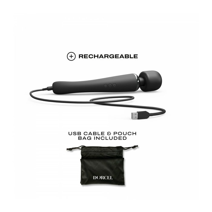 Vibromasseur Marc Dorcel Megawand Noir Vibromasseur Marc Dorcel Megawand Noir