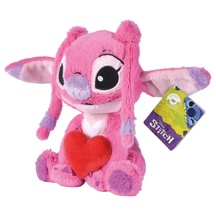 SIMBA Peluche Disney Angel Stitch Coeur 25 cm