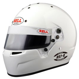 Bell Casco RS7-K Blanc Taille XL61-61 + K2020 BL1310A64 Casque Karting Composite Carbone Visière Anti-buée Snell K2020
