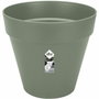 Elho Pot de fleurs Loft Urban Rond Vert avec roulettes