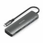 Hub USB Aisens 7 EN 1 Gris 100 W