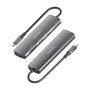 Hub USB Aisens 7 EN 1 Gris 100 W
