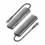 Hub USB Aisens 7 EN 1 Gris 100 W