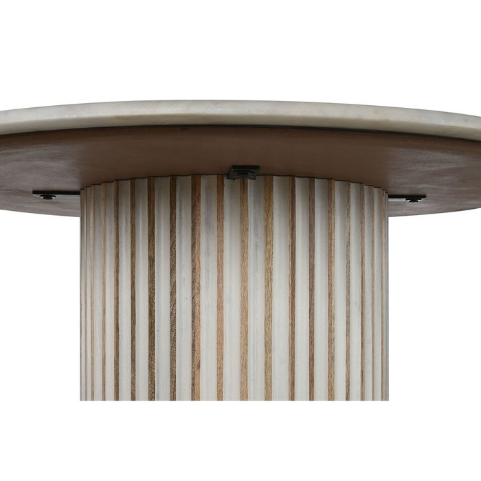 Home ESPRIT Table de Salle à Manger en Marbre et Bois de manguier 120 x 120 x 76 cm Home ESPRIT Table de Salle à Manger en Marbre et Bois de manguier 120 x 120 x 76 cm