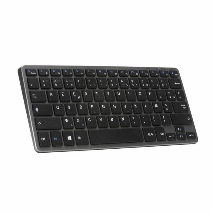 Bluestork MINI R Clavier Sans Fil Compact AZERTY Gris/Noir Bluestork MINI R Clavier Sans Fil Compact AZERTY Gris/Noir
