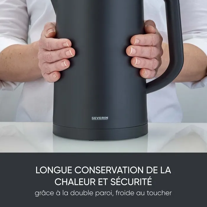 Severin WK 3483 Bouilloire électrique noire mat 1,7L Severin WK 3483 Bouilloire électrique noire mat 1,7L