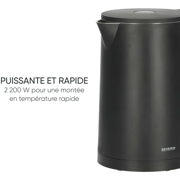 Severin WK 3483 Bouilloire électrique noire mat 1,7L Severin WK 3483 Bouilloire électrique noire mat 1,7L