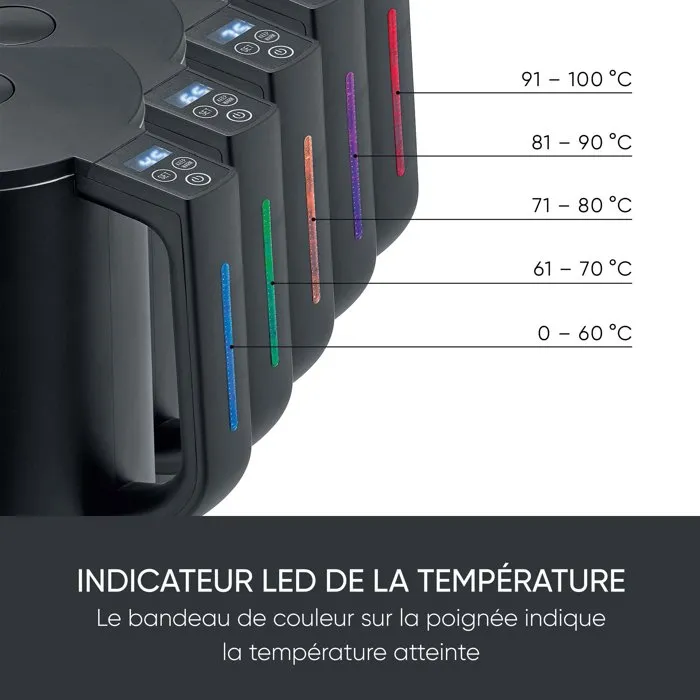 Severin WK 3483 Bouilloire électrique noire mat 1,7L Severin WK 3483 Bouilloire électrique noire mat 1,7L