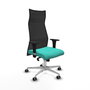 Piqueras y Crespo Chaise de Bureau Albacete XL Turquoise et Noir