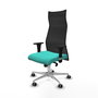 Piqueras y Crespo Chaise de Bureau Albacete XL Turquoise et Noir