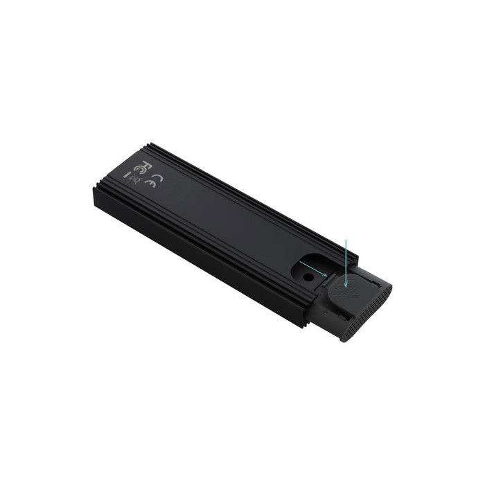 Tooq Carcasse pour SSD M.2 NVMe PCIe TQE - 2230B, USB Type C, Noir