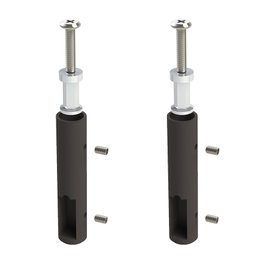HERRAJES ALK Support de tube de plafond latéral 30-12 OPTIMA Mocca