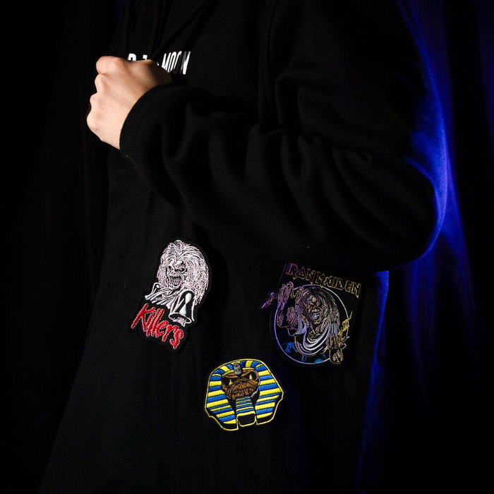 ERIK Set de 3 Patchs Broderies Iron Maiden en Polyester à Coudre ou à Coller sur Tissu