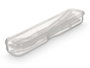 Leknes Set de 20 couverts transparents en plastique PP/PS avec porte-couverts 20x3x4.5 cm (Set de 24)
