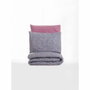 BigBuy Home Parure de couette en coton renforcé à pois, Rose poussiéreux et Violet, 220 x 240 cm