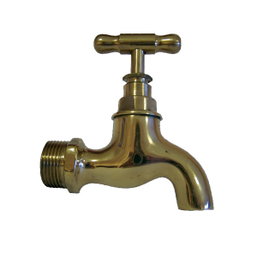 PLUVIA GRIFO CURVO 3/4 LATON PULIDO JG063V