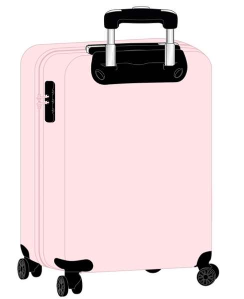 Safta Valise cabine 20" Miffy Flores pour enfants, 34.5 x 55 x 20 cm, motif fleurs, trolley, à partir de 3 ans