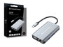 Conceptronic DONN21G Station d'accueil 7 en 1 USB-C Hub HDMI VGA LAN USB 3.0 PD 100W 4K