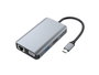 Conceptronic DONN21G Station d'accueil 7 en 1 USB-C Hub HDMI VGA LAN USB 3.0 PD 100W 4K