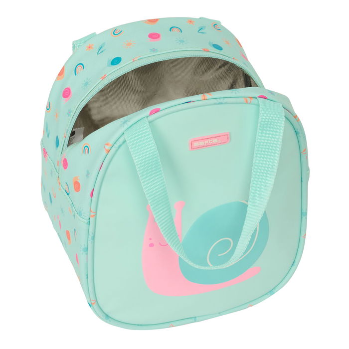 Sac glacière goûter Safta Escargot Turquoise 19 x 22 x 14 cm Sac glacière goûter Safta Escargot Turquoise 19 x 22 x 14 cm