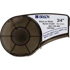 Brady Étiquettes en nylon 19,05x4880mm Blanc/Noir