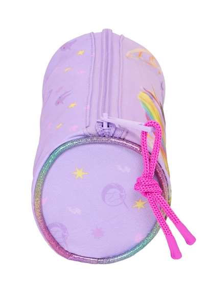 Safta Portatodo Redondo Unicorn Academy - Boîte de Rangement Ronde avec Licorne - 20x7x7 cm - Pour Enfants Dès 3 Ans