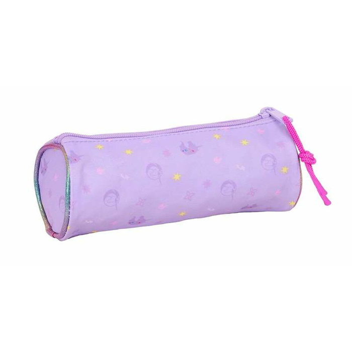 Trousse d'écolier cylindrique Unicorn Academy Lila 20 x 7 x 7 cm