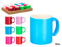 Vessia Tasse Néon Lot de 6 Couleurs 120 ml Céramique 9x7x6 cm (Set de 24)