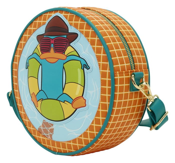 Loungefly Phineas & Ferb Perry the Platypus Pool Crossbody Bag Loungefly Phineas & Ferb Perry the Platypus Pool Crossbody Bag