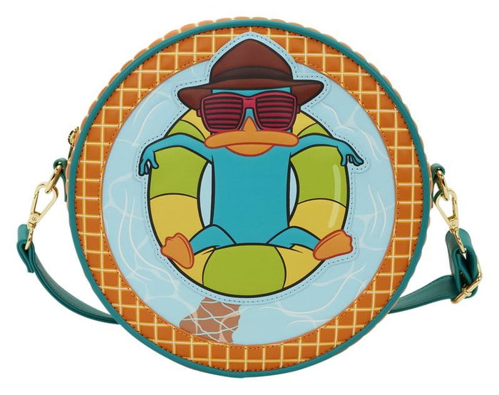 Loungefly Phineas & Ferb Perry the Platypus Pool Crossbody Bag Loungefly Phineas & Ferb Perry the Platypus Pool Crossbody Bag