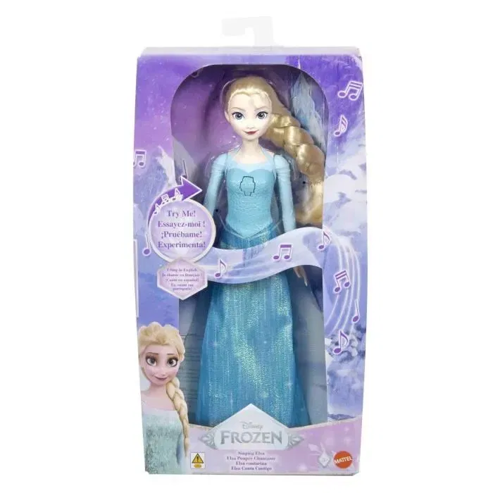 Disney La Reine des Neiges - Poupée Elsa Chantante - Chanson 'Libérée, Délivrée' en 4 Langues - 3 ans et plus - Réf. JDX48 Disney La Reine des Neiges - Poupée Elsa Chantante - Chanson 'Libérée, Délivrée' en 4 Langues - 3 ans et plus - Réf. JDX48