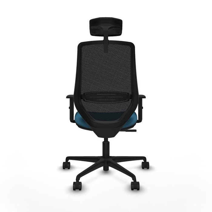 Chaise de Bureau Piqueras y Crespo D036N2W Noir Vert pétrole