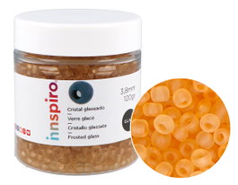 Innspiro Perles de rocaille en verre rond doré 3,8 mm, 120 g