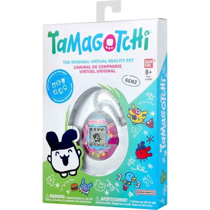 BANDAI - Tamagotchi original Sporty - Animal électronique virtuel avec écran couleur, 3 boutons et jeux compacts - Format portable
