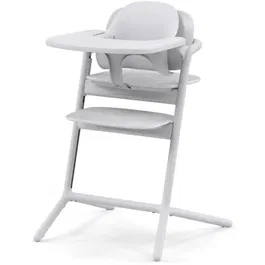 CYBEX Chaise Haute Évolutive LEMO 2 Blanc Pack 3 en 1 - Set Bébé et Plateau Inclus - Réglable en Hauteur et Profondeur