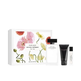 Coffret Narciso Rodriguez Pure Musc : Eau de Parfum pour Femme 100 ml + 10 ml + Lotion Hydratante pour le Corps 50 ml - Édition Noël 2023