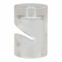 F-Line Attaches de câbles cylindriques en V, Transparent, 5 unités