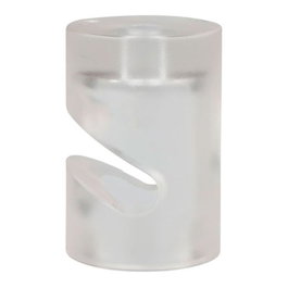 F-Line Sujetacables Plastique Transparent Cylindrique en V 5 Pièces Ø20 x 30 mm