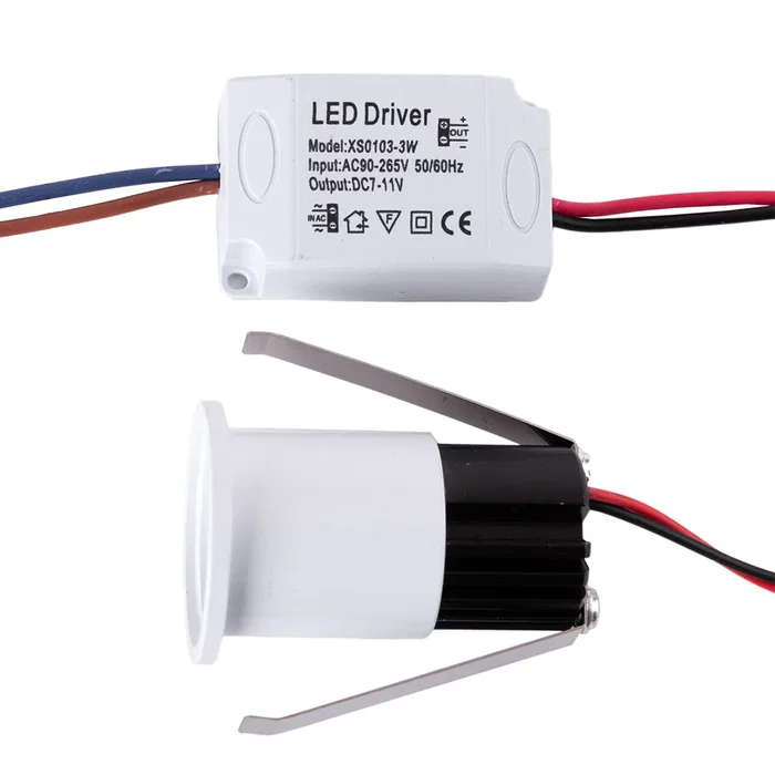 Lumière LED Encastrable 2W 168Lm 2700K Dakota Circulaire Ø36mm 40.000H JN-S003-B-WW