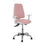 PIQUERAS Y CRESPO Chaise de bureau Elche rose avec mécanisme Asincro