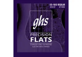 GHS Jeu de cordes Precission Flats Regular 55-105