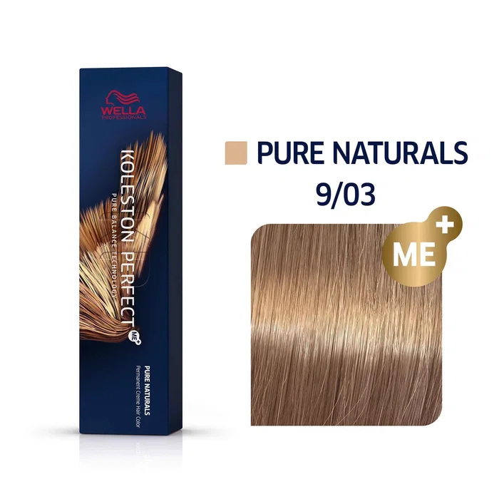 Wella Professionals Koleston Perfect Me+ 9/03 Very Light Blonde Natural Gold Wella Professionals Koleston Perfect Me+ 9/03 Very Light Blonde Natural Gold