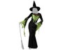 Atosa Déguisement Sorcière Verte pour Femme avec Chapeau et Robe Longue Noire