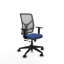 PIQUERAS Y CRESPO Chaise Motilla Synchrone/Traslack Bleu foncé et Gris
