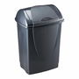 Poubelle Mondex Plastique recyclé 10 L Anthracite